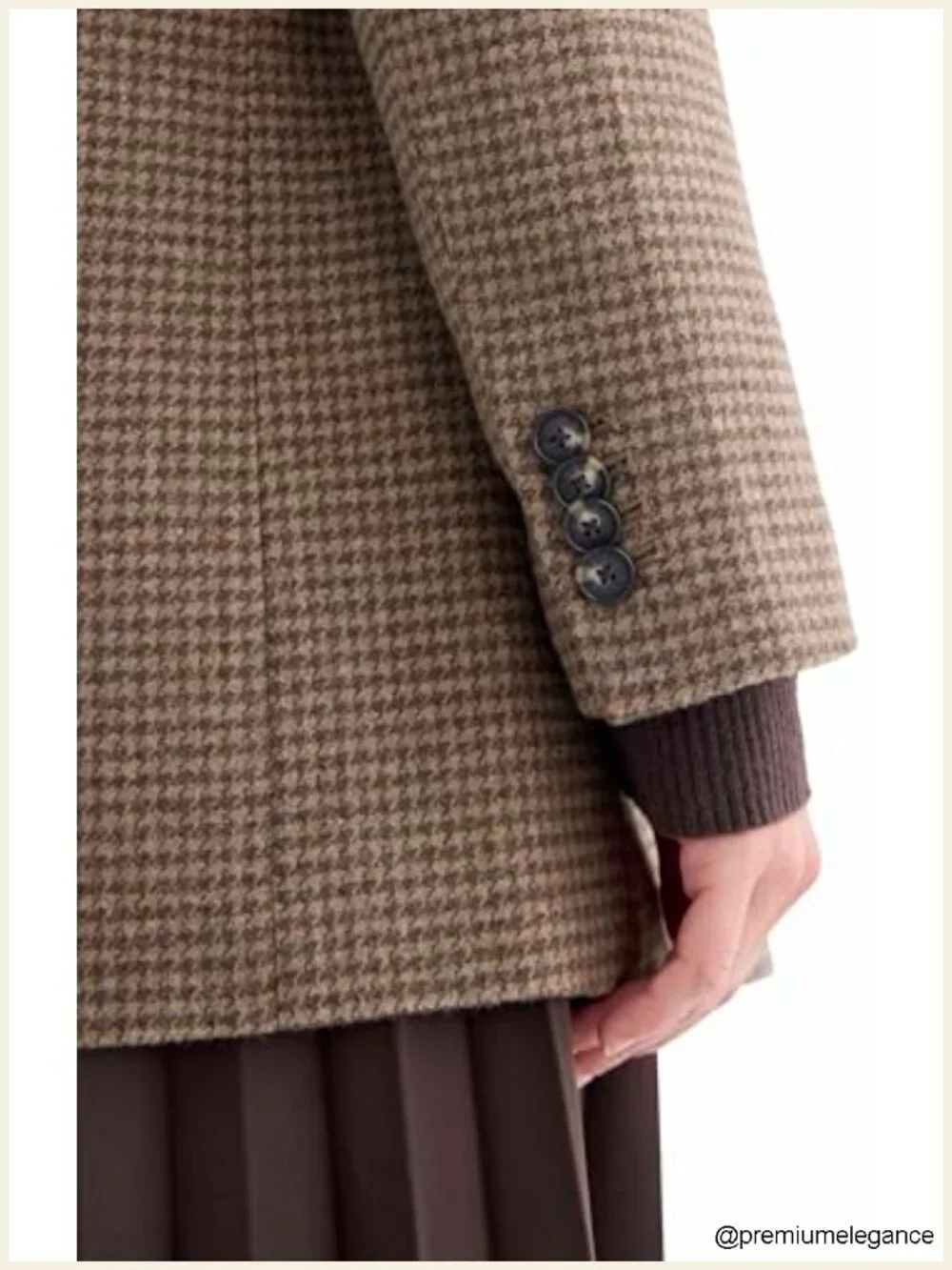 Oversized Wool Blazer Women's Recycled Italian Wool Notch Collar Blazer